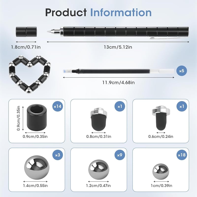 Magnetischer Fidget Pen – Lustiger Kugelschreiber für Männer und Frauen