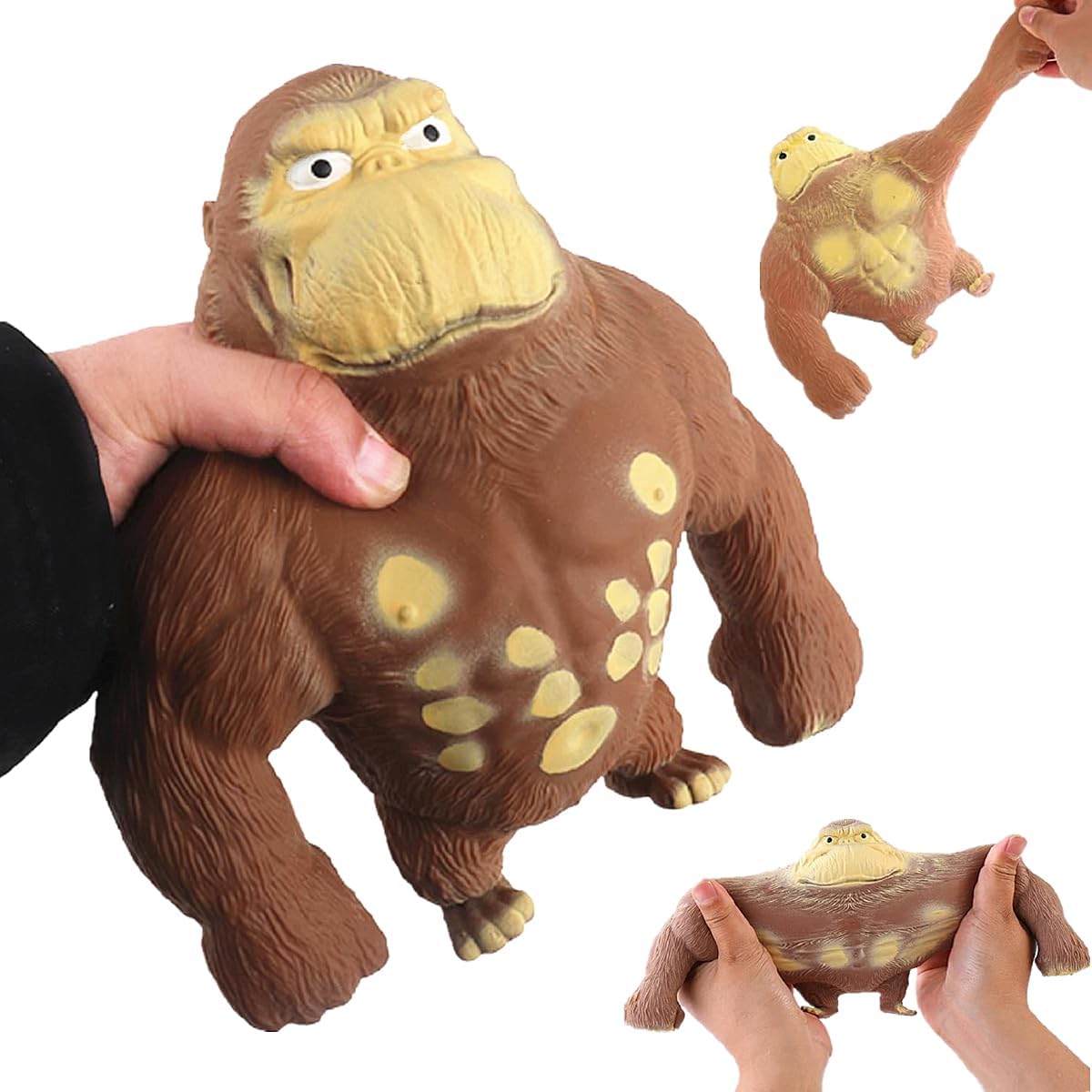 Stressabbau Gorilla-Figur aus Latex - Weiches Squeeze-Spielzeug 15 cm