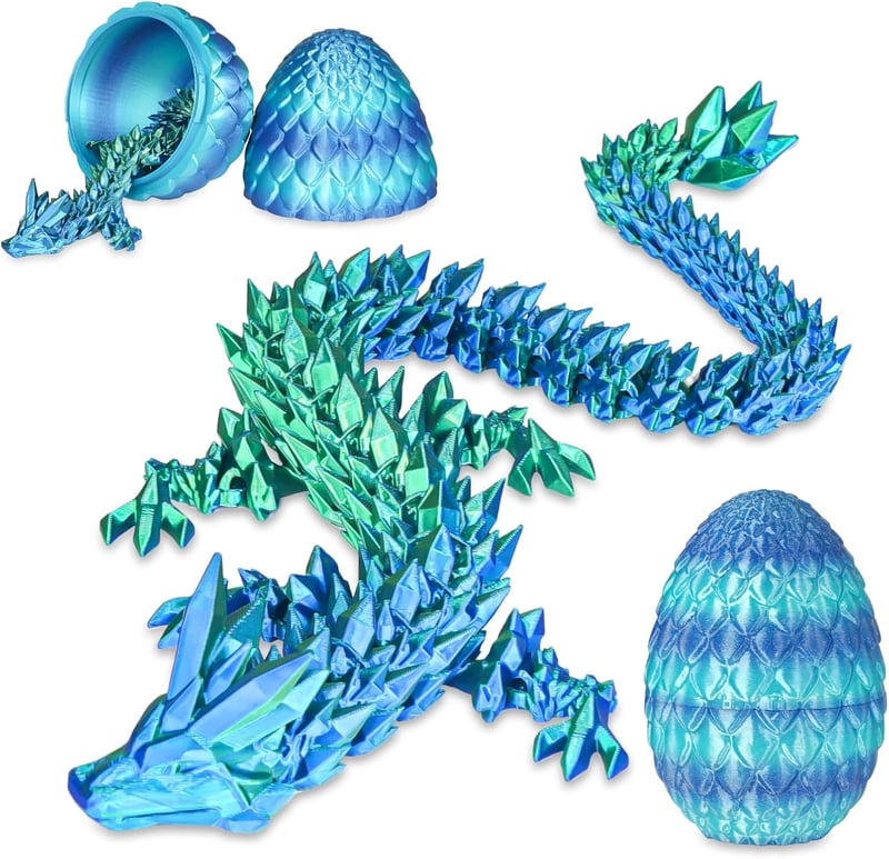 3D-gedrucktes Drachenei-Fidgetspielzeug für Kinder und Erwachsene