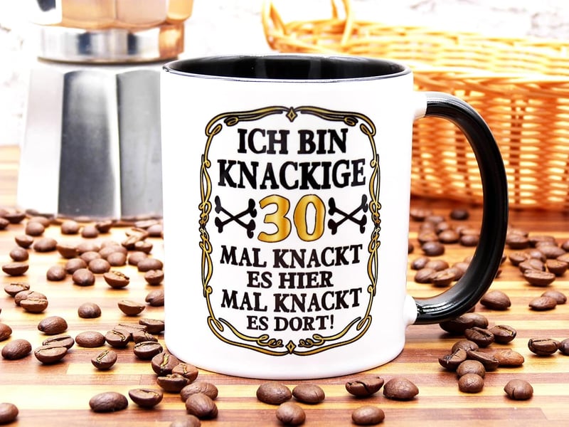 30. Geburtstag Tasse aus Keramik für Männer und Frauen, 330 ml