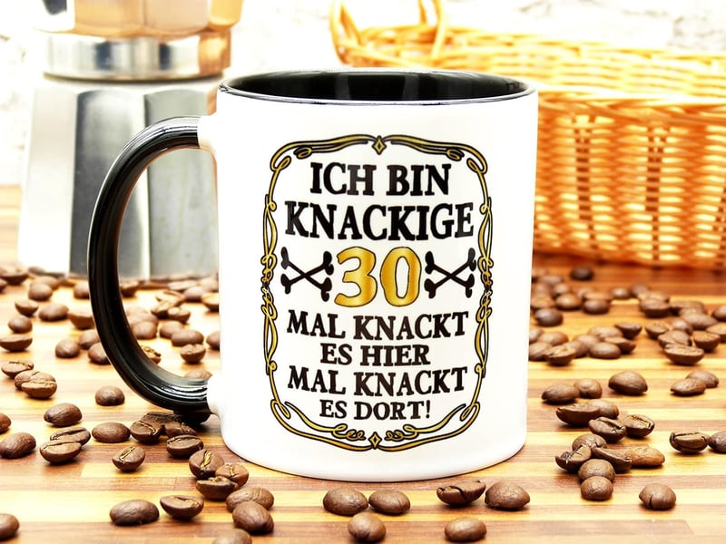 30. Geburtstag Tasse aus Keramik für Männer und Frauen, 330 ml