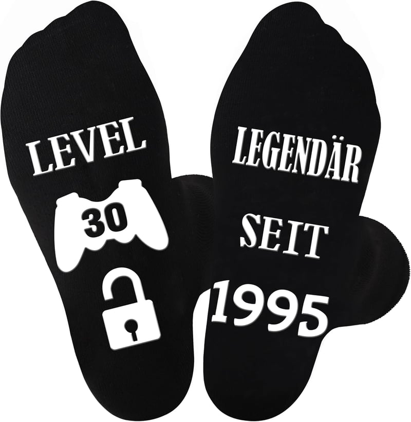 Lustige Anti-Rutsch Socken für Männer zum Geburtstag