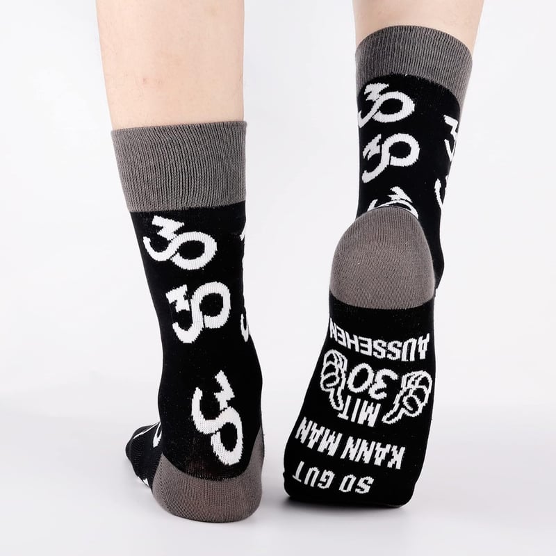 Baumwollsocken für Herren - Geburtstag, Größe 43-46