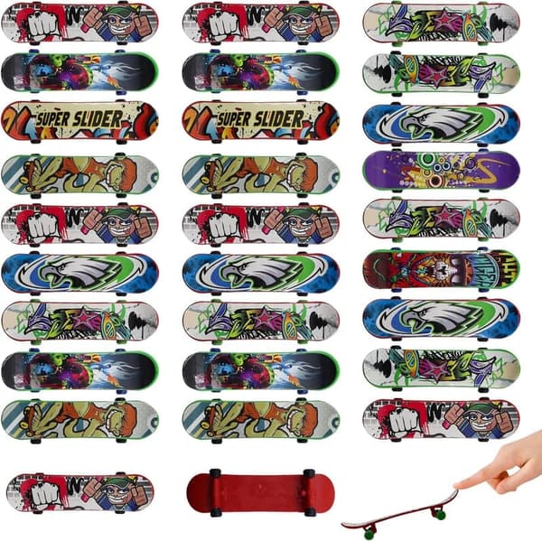 30 Stück Finger Skateboards für Kindergeburtstage – Mini Fingerboard Set