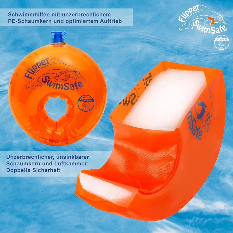 Flipper SwimSafe - Unzerbrechliche Schwimmhilfe für Kleinkinder