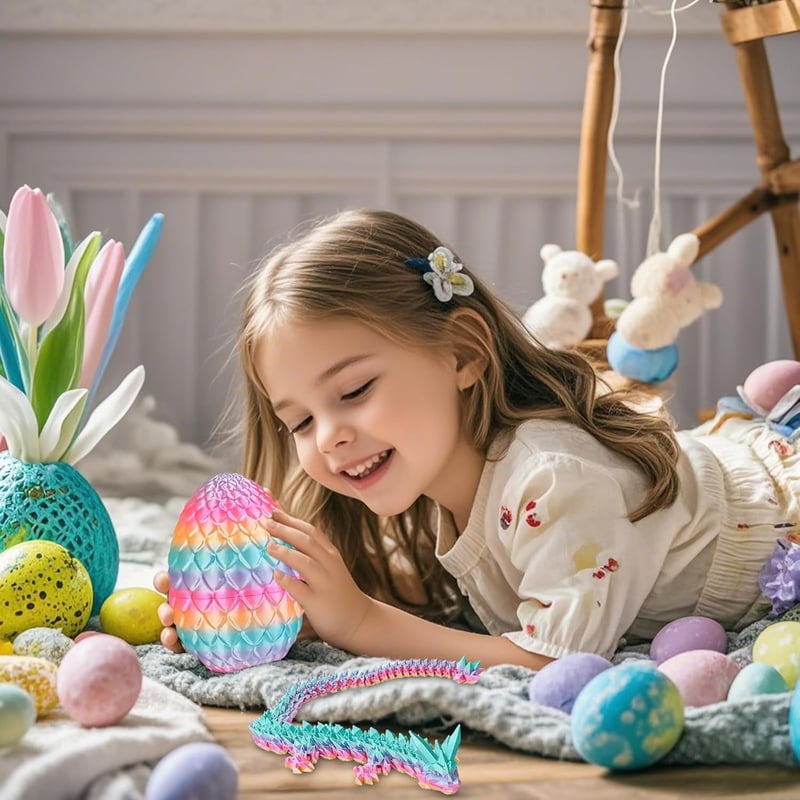 3D-gedrucktes Überraschungs-Drachenei Fidget-Spielzeug für Kinder