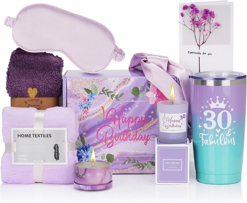 30. Geburtstagsgeschenk-Set für Frauen – personalisierte Wellness-Pflege