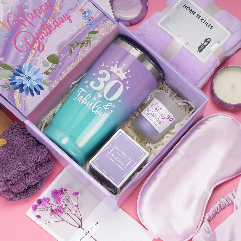 30. Geburtstagsgeschenk-Set für Frauen – personalisierte Wellness-Pflege