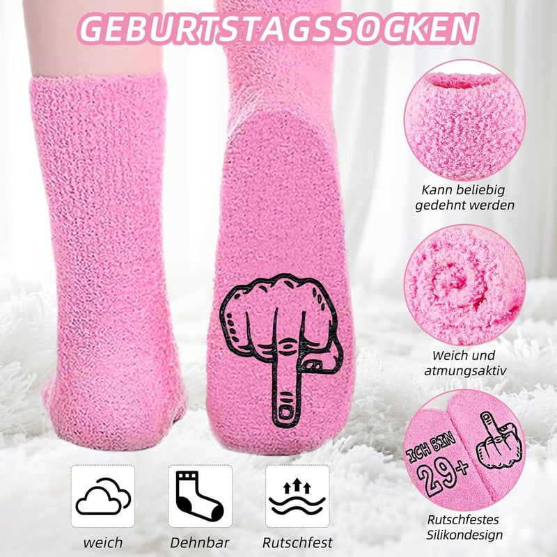 Witziges 30. Geburtstagsgeschenk für Frauen mit Kosmetiktasche und Socken