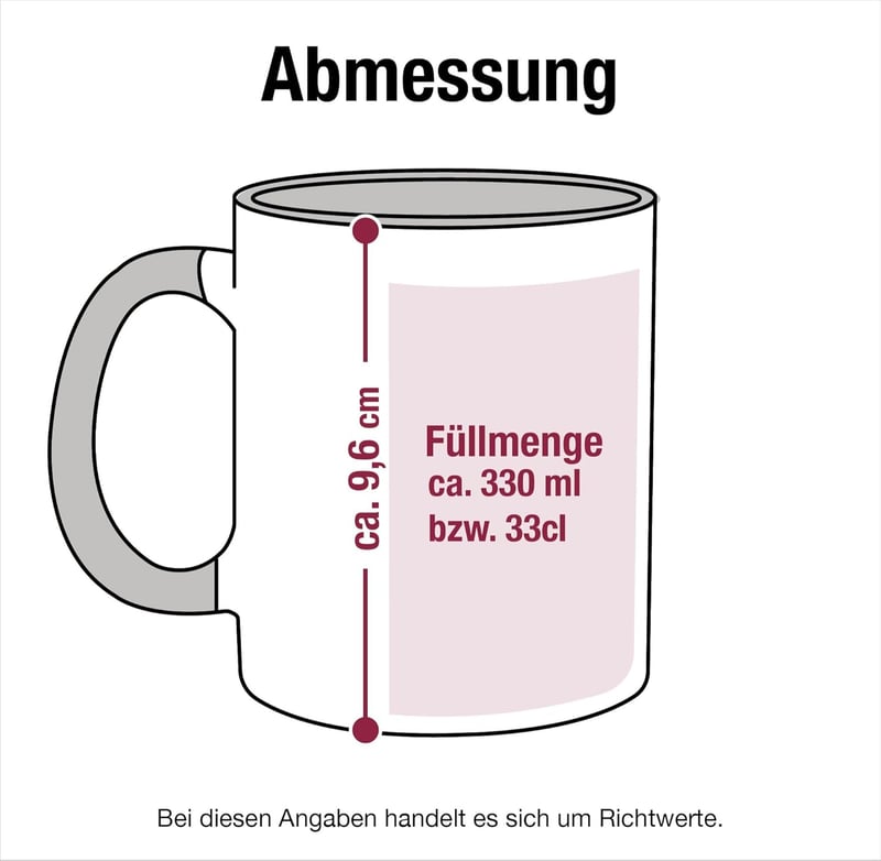 40. Geburtstag Tasse für Männer - Einhorn 325ml Geschenkidee