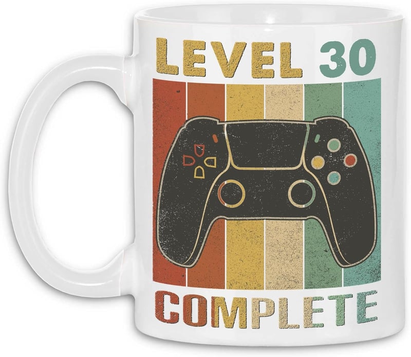 Gaming-Tasse für Gamer zum 30. Geburtstag - Weiß