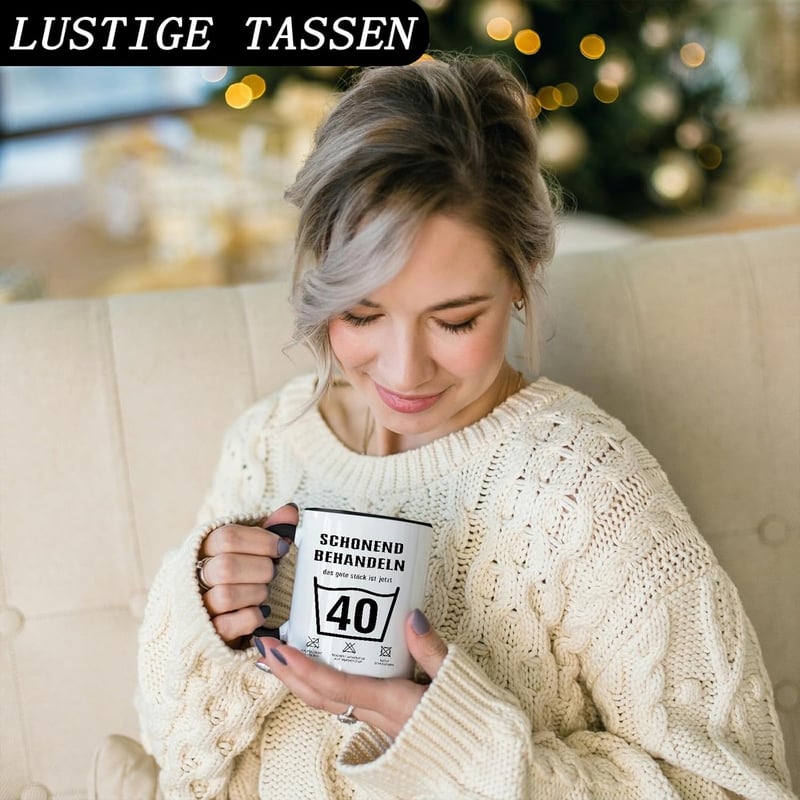 Personalisierte Tasse zum 50. Geburtstag für Paare