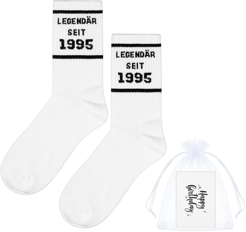 Lustiges Socken-Set mit Geburtstagskarte für den 30. Geburtstag