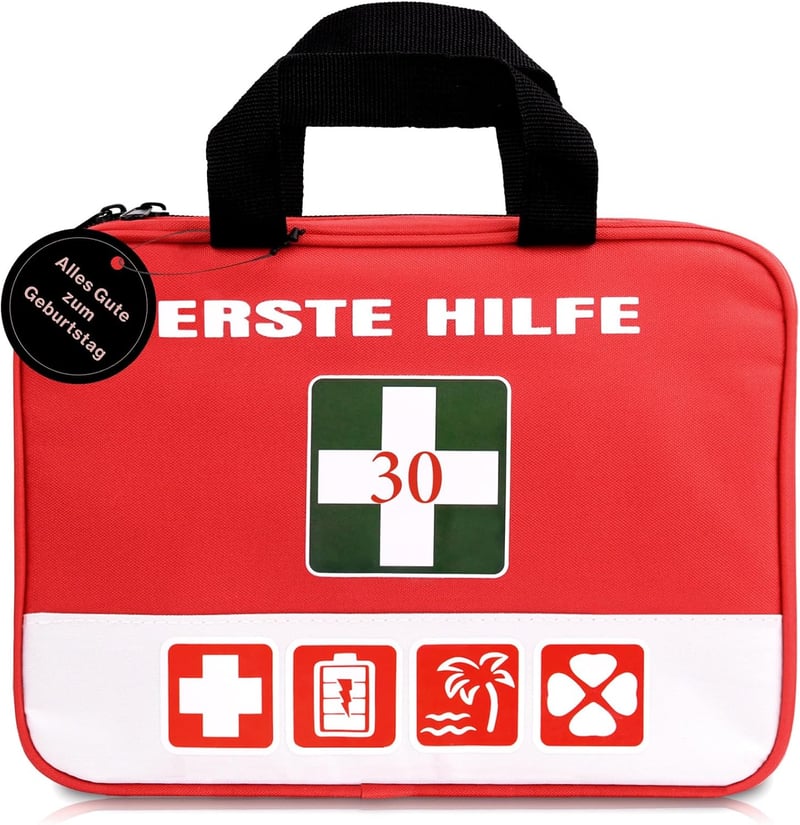 Witziges Geburtstagsgeschenk für Männer und Frauen - Wasserabweisende Hilfe-Tasche