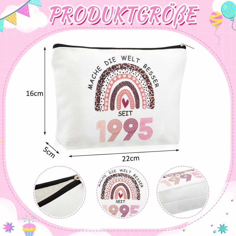 30. Geburtstag Geschenk für Frauen – Kosmetiktasche im Leopardenstil mit Socken