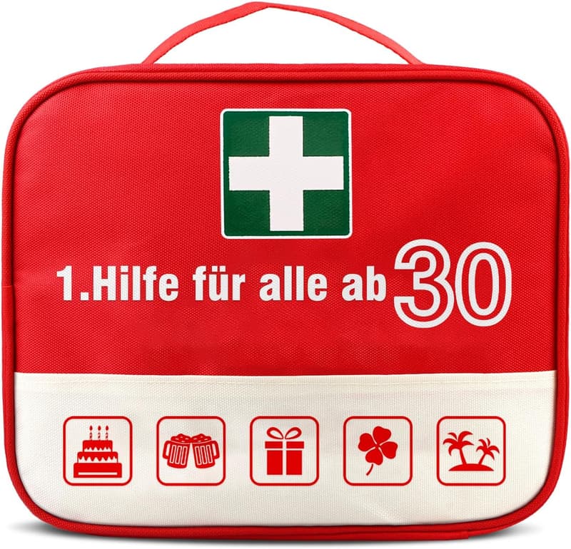 Originelles 30. Geburtstag Geschenk: Lustige 1. Hilfe Tasche für Paare