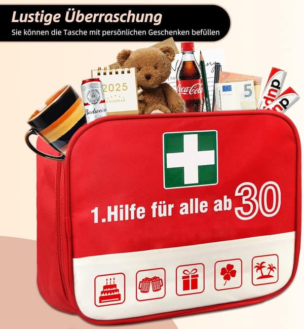 Originelles 30. Geburtstag Geschenk: Lustige 1. Hilfe Tasche für Paare
