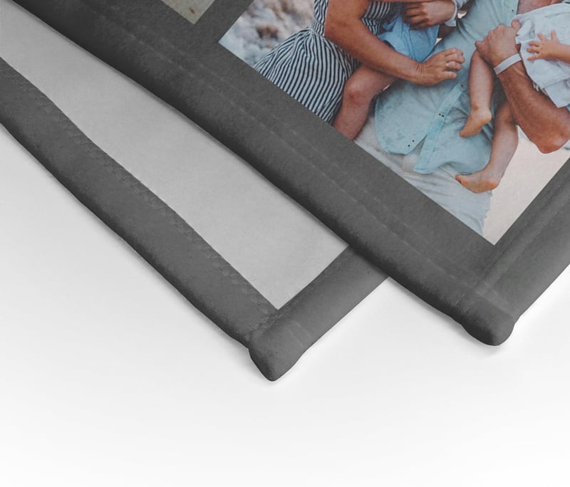 Personalisierte Decke mit 4 Fotos – Kuscheldecke für Weihnachten
