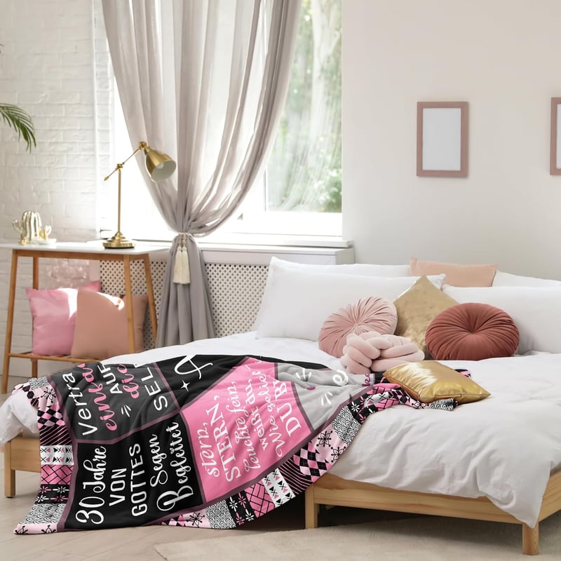 30. Geburtstag Geschenkdecke 150x130 CM für Frauen
