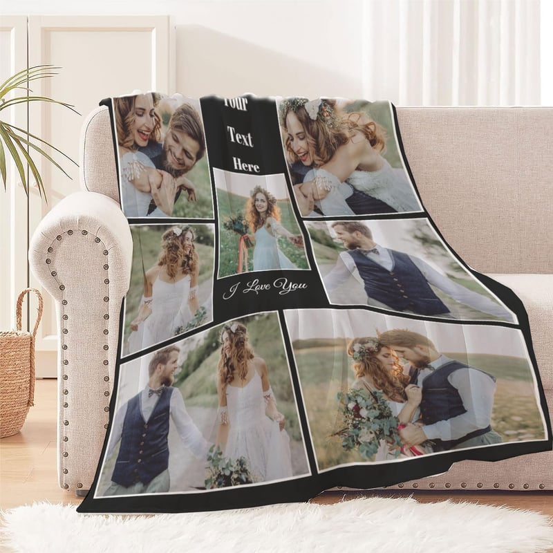 Personalisierte Foto-Kuscheldecke für Geburtstagsgeschenke – 130x180 cm