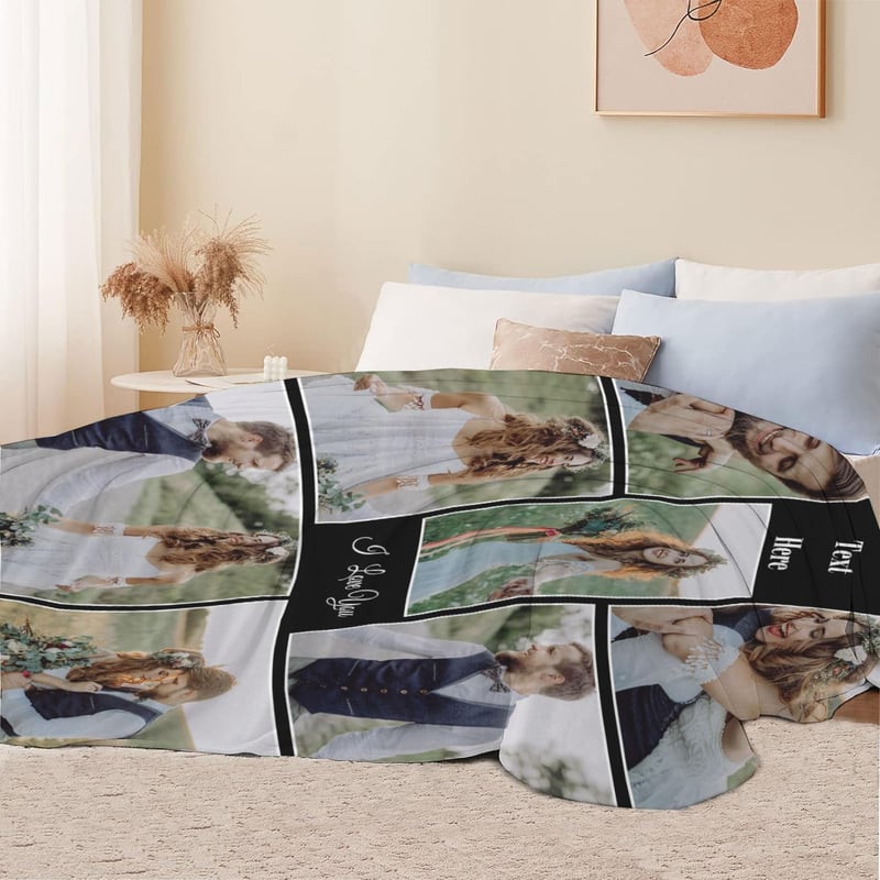 Personalisierte Foto-Kuscheldecke für Geburtstagsgeschenke – 130x180 cm