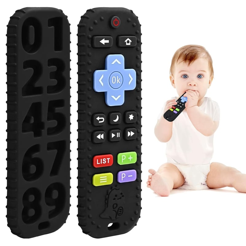 Baby Beißring aus Silikon für 0-12 Monate, perfekt für Zahnen und Autismus