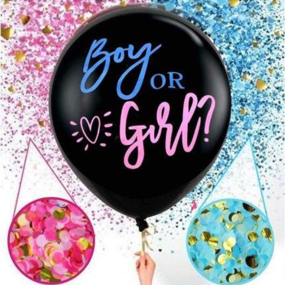 Geschlechtsrevealing Ballon-Set für Jungen oder Mädchen
