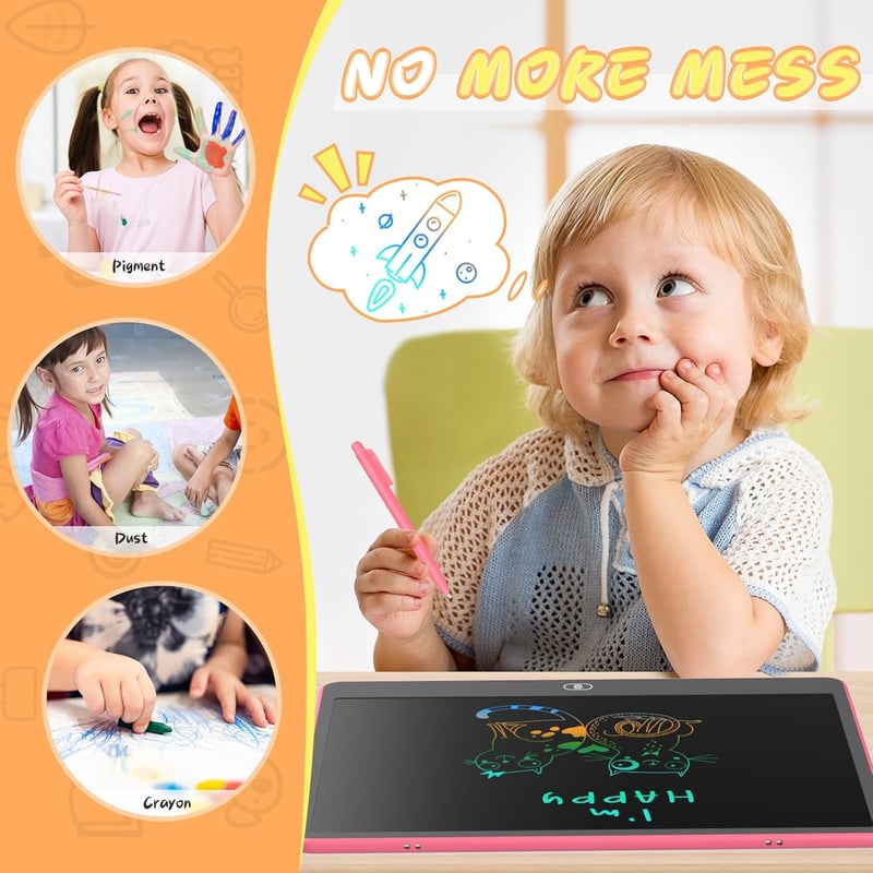 Farbenfrohes 16 Zoll LCD Zeichentablett für Kinder (Rosa)