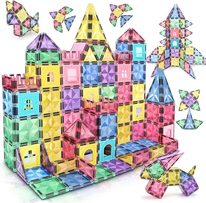 STEM Magnetspielzeug für Kinder ab 3 Jahren – 120 magnetische Bausteine