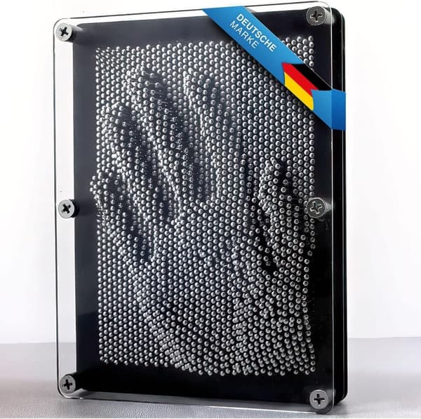 3D Nagelbild Skulptur mit Metallnägeln – Retro Deko 20 x 15 cm