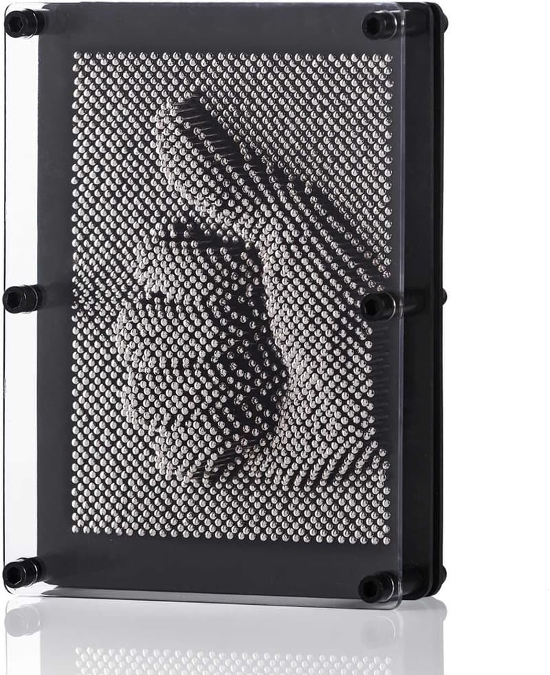 3D Nagelbild Skulptur mit Metallnägeln – Retro Deko 20 x 15 cm