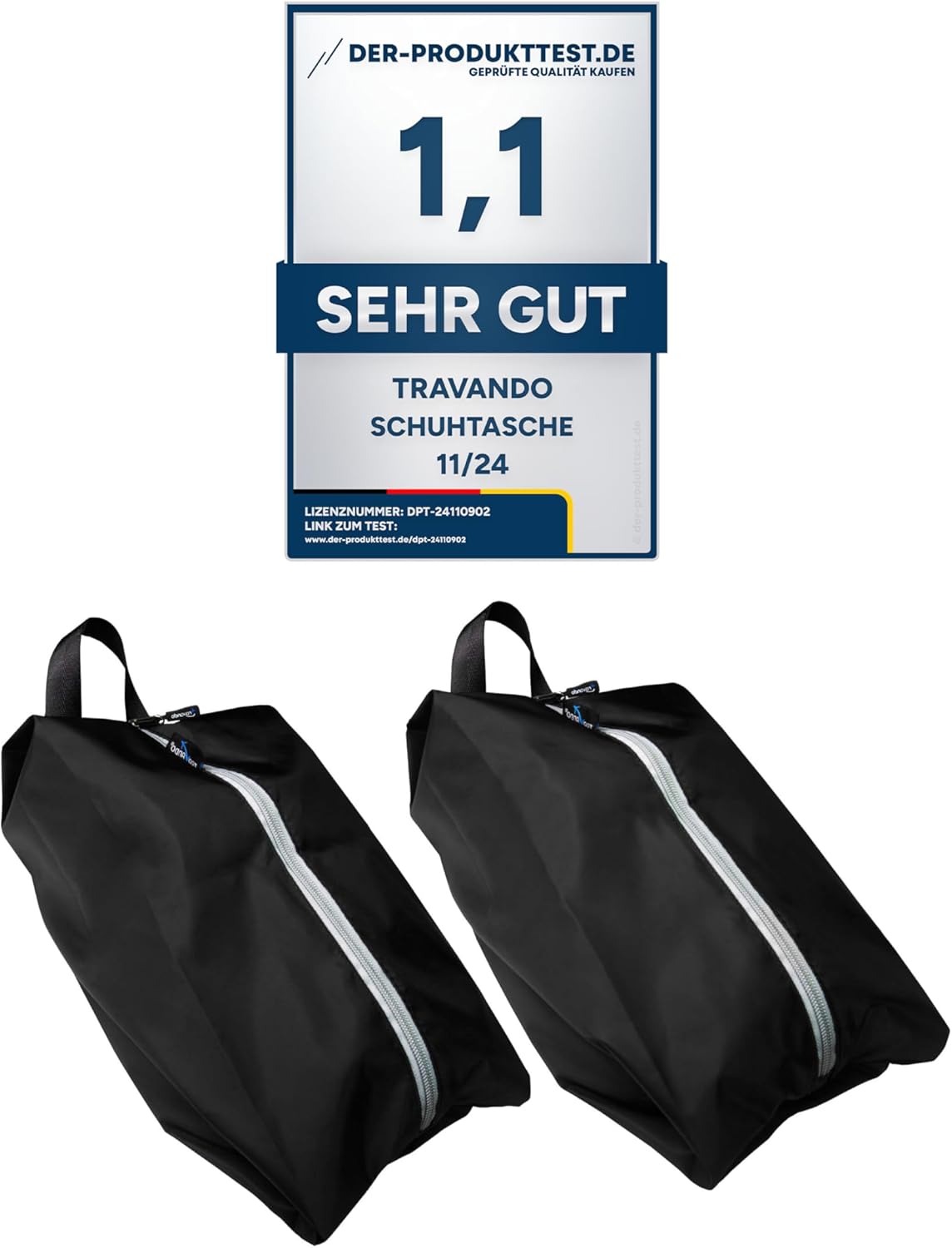 Reise-Schuhbeutel 2er Set - Wasserfest und schmutzabweisend