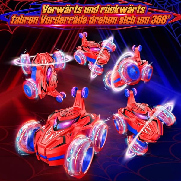 Ferngesteuertes Spider Auto für Kinder ab 3 Jahren, 2,4GHz, wiederaufladbar