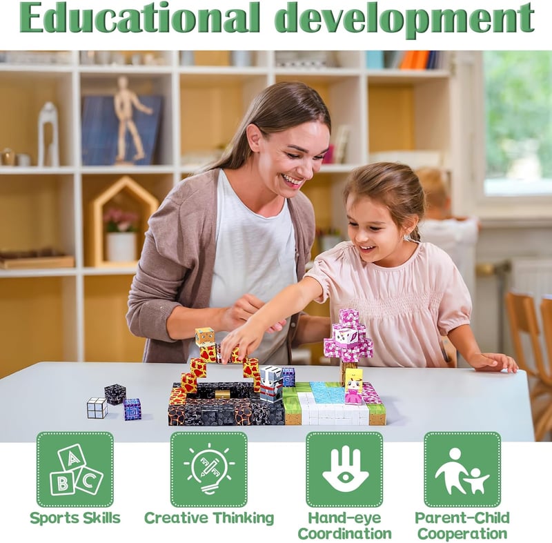 Magnetische Bausteine Zauberportal Set für Kinder ab 3 Έτη, 84 Teile