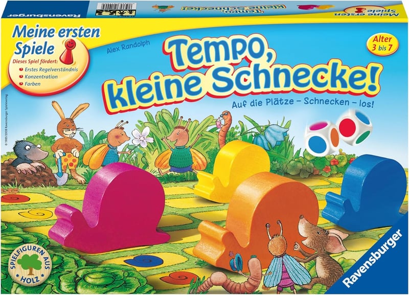 Tempo kleine Schnecke - Ravensburger Kinderspiel für 2-6 Spieler ab 3 Έτη