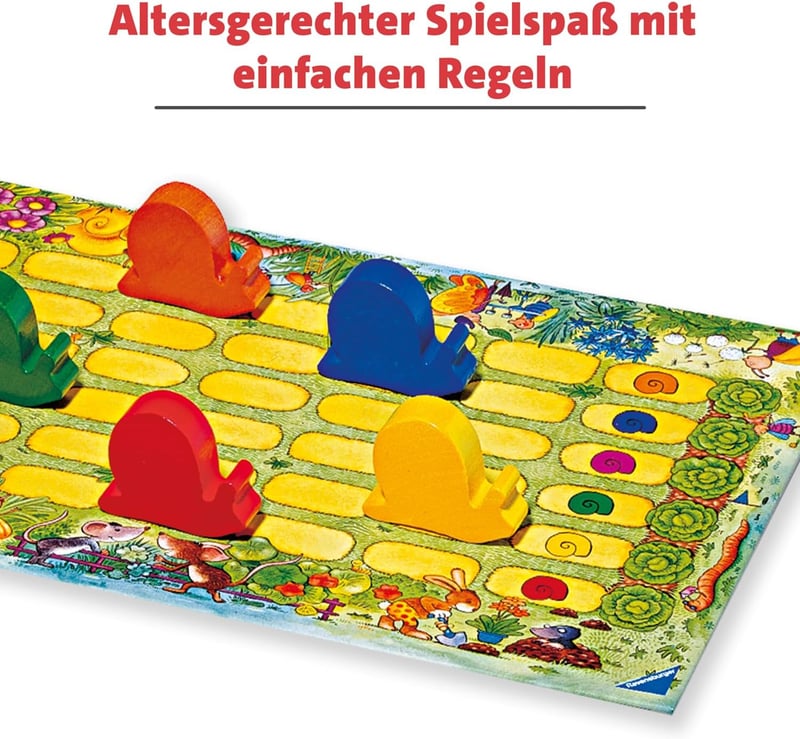 Tempo kleine Schnecke - Ravensburger Kinderspiel für 2-6 Spieler ab 3 Έτη