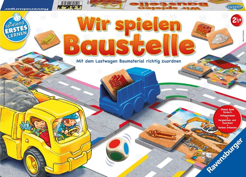 Baustellen-Spiel für Kleinkinder – Lernspiel ab 2 Jahren