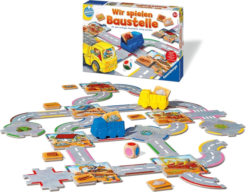 Baustellen-Spiel für Kleinkinder – Lernspiel ab 2 Jahren