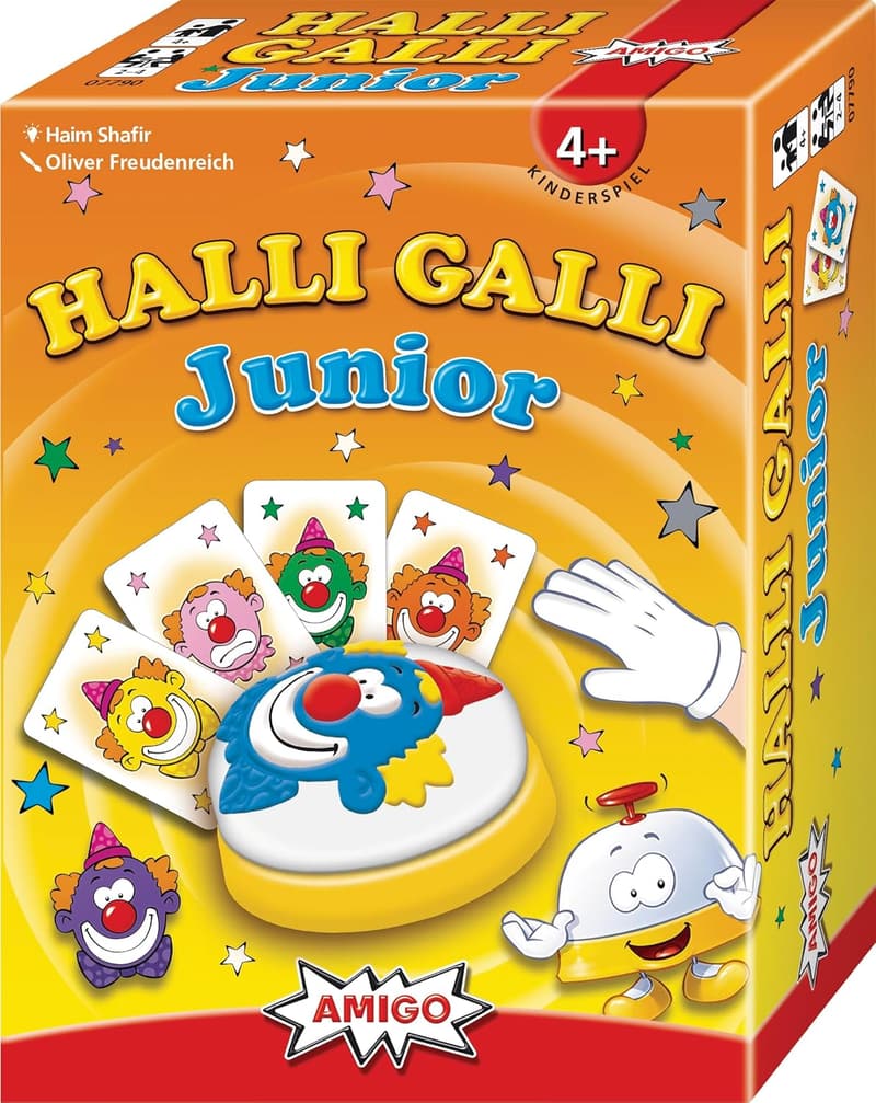 Halli Galli Junior Kartenspiel für Kinder, blau/grün