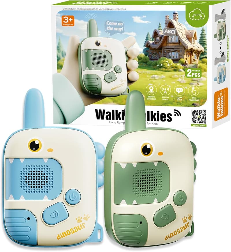 Walkie Talkies für Kinder - Dinosaurier Spielzeug für 3-10 Jahre