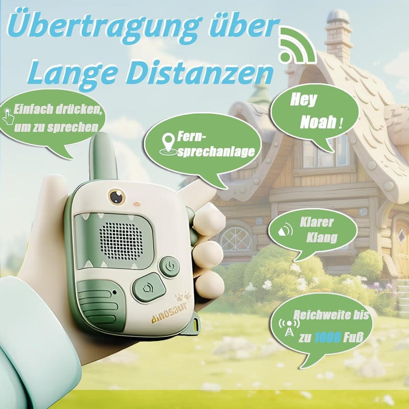 Walkie Talkies für Kinder - Dinosaurier Spielzeug für 3-10 Jahre