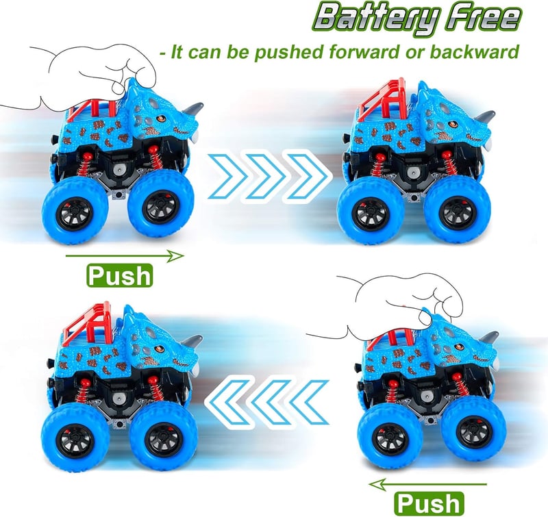 Monstertruck Set mit 360° Rotationsfunktion für Jungen ab 3 Jahren