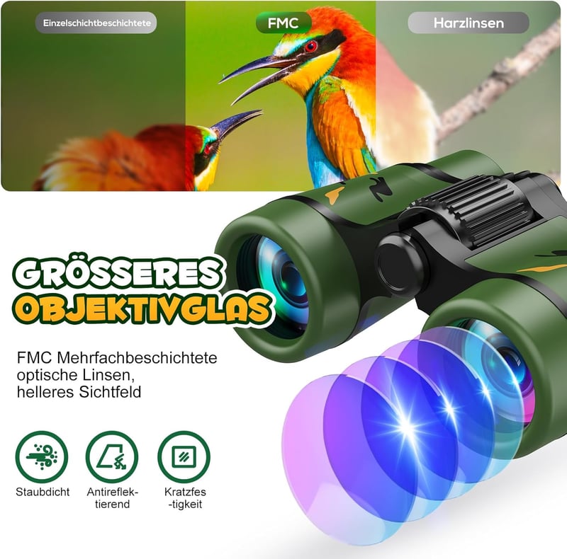 Walkie Talkies und Fernglas für Kinder ab 3 Jahren – ideales Outdoor-Spielzeug