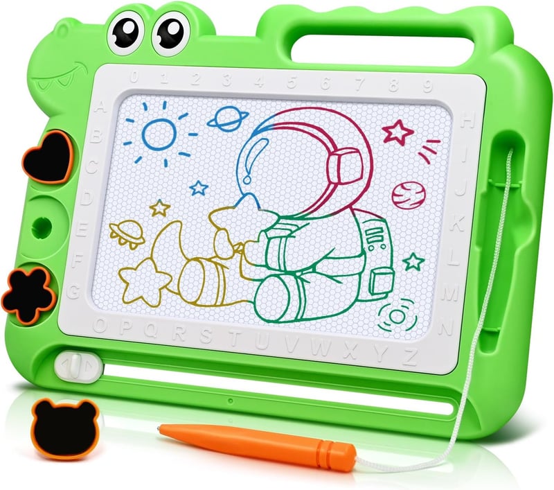 Dinosaurier Magnettafel für Kinder ab 2 Jahren – Lernspielzeug Reisegröße
