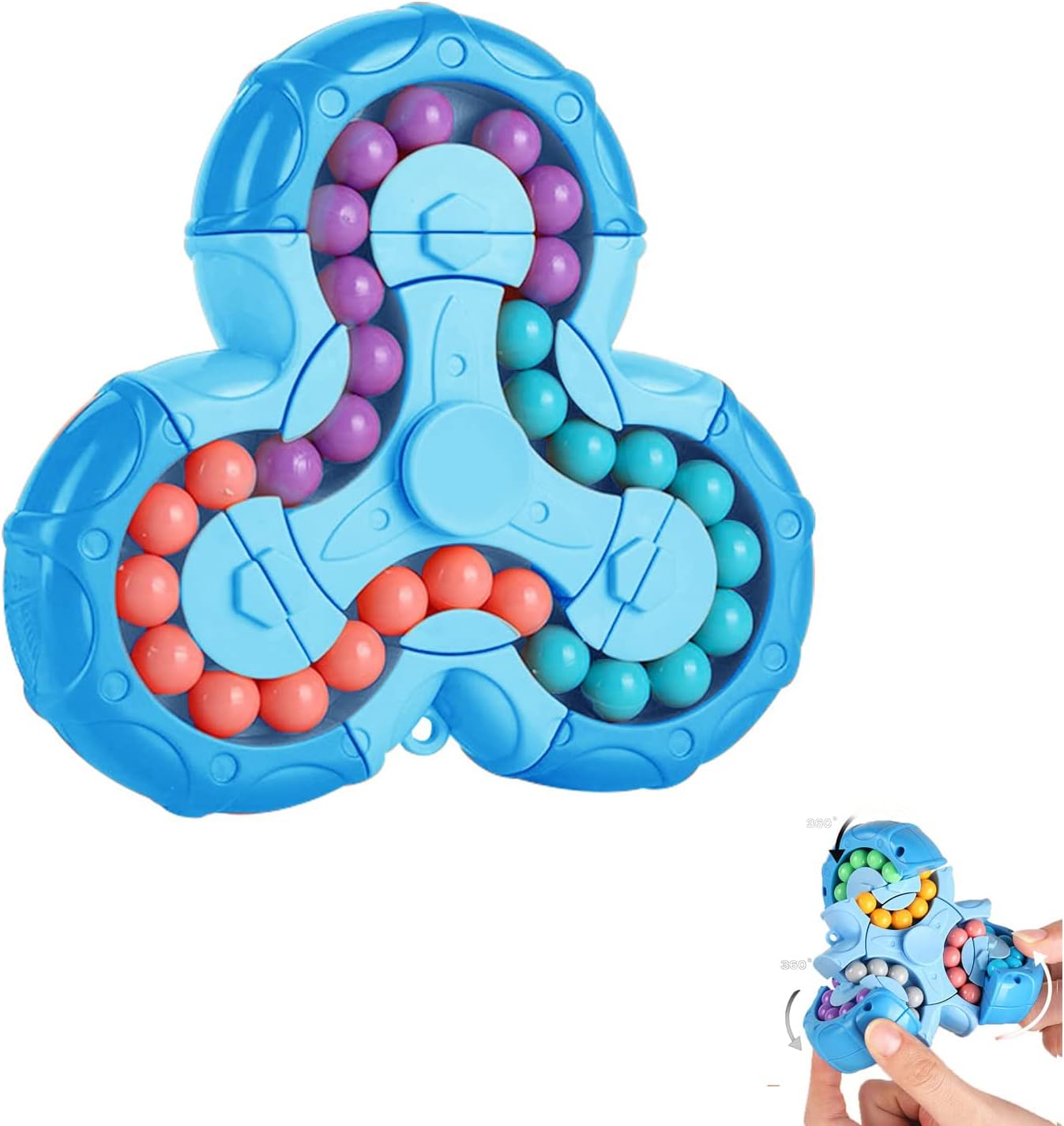Fidget-Spielzeug Würfel für Kinder ab 3 Jahren – Rotierendes IQ-Spielzeug