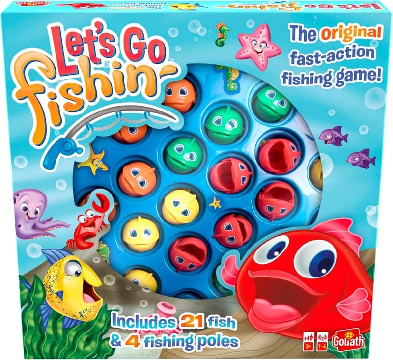 Angelspiel „Let’s Go Fishin'“ für Kinder ab 3 Jahren, 1-4 Spieler