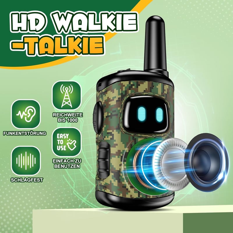 Walkie Talkies und Fernglas für Kinder ab 3 Jahren – ideales Outdoor-Spielzeug
