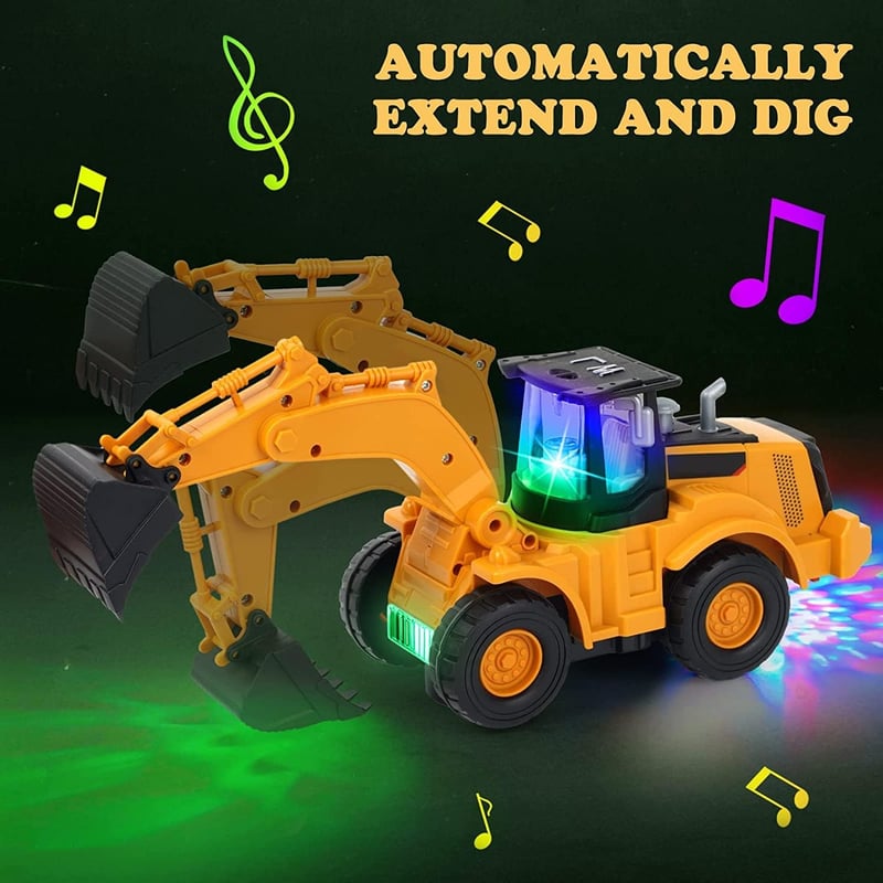 Automatischer Bagger mit Sound und Licht für Kinder ab 3 Jahren
