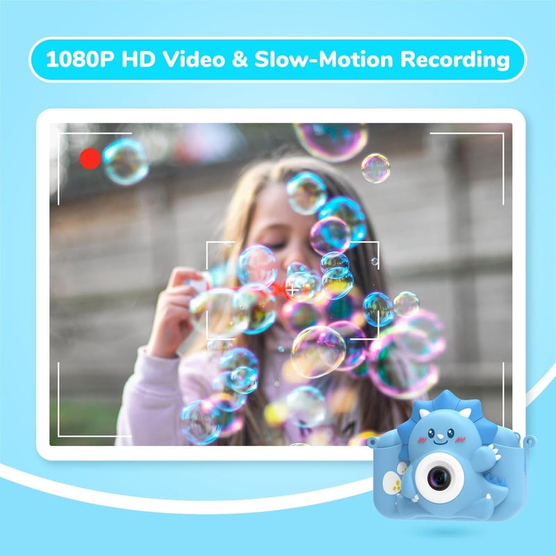 Digitalkamera für Kinder 1080P mit 32GB Karte – Blau
