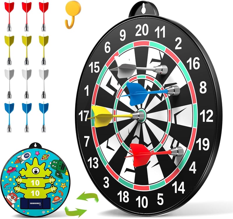 14-teiliges magnetisches Dartscheiben-Set für Kinder mit 12 Dartpfeilen